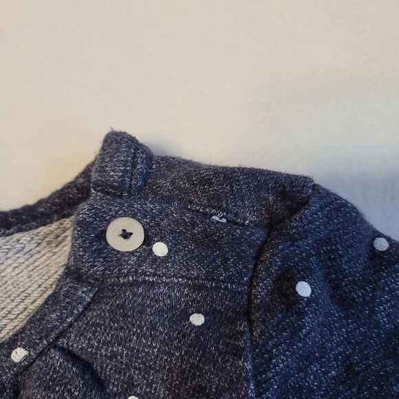 Tucker+Tate Dress Long Sleeve blue polka dot 12 months - Picture 5 of 6